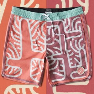 Nate Harris X Billabong Cactus Boardshort Men’s Sz 38 swim surf beach ware skate